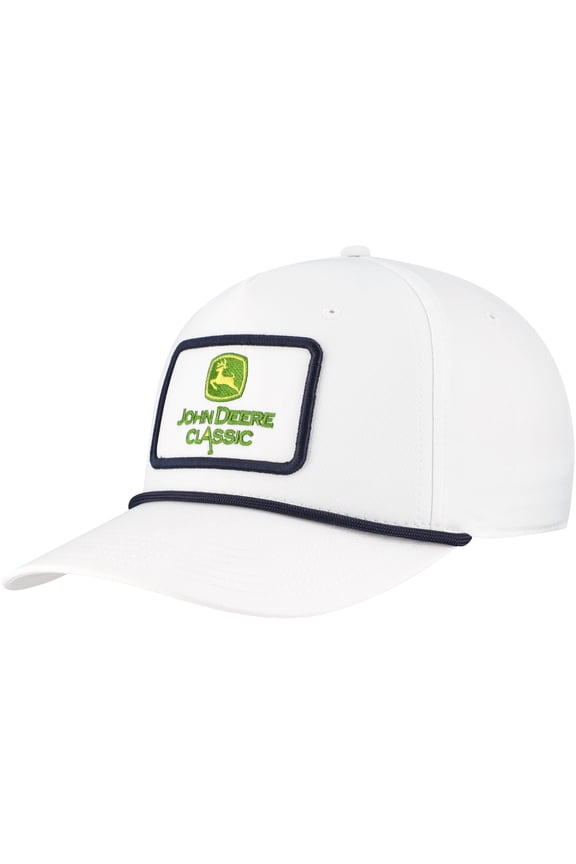 Men's Ahead White John Deere Classic Alto Rope AeroSphere Adjustable Hat