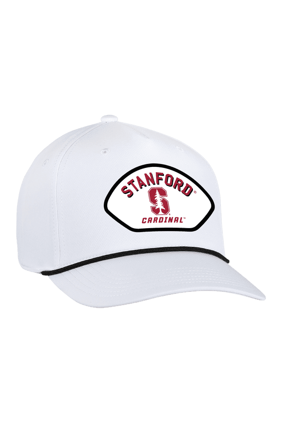 Men's-Ahead White Stanford Cardinal Alto Rope Adjustable Hat
