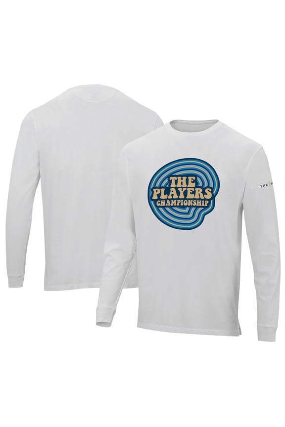 Men's Ahead  White THE PLAYERS Island Green Silverton Long Sleeve T-Shirt