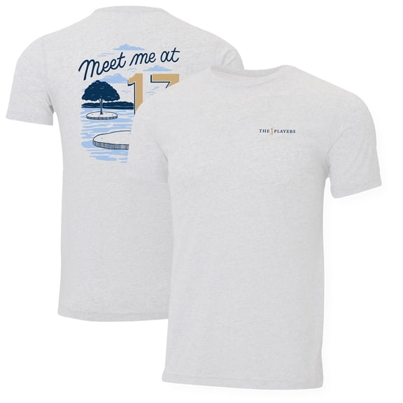 Men's Ahead White THE PLAYERS Meet Me At 17 Instant Classic Tri-Blend T-Shirt