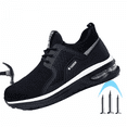 thumbnail image 1 of Men's Air Cushion Safety Shoes Summer Lightweight Composite Toe Work Sneakers, Slip/Oil Resistant Comfortable APuncture Proof  Trainers for Construction, Warehouse, Running, 1 of 8