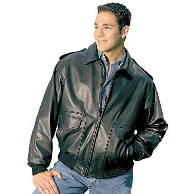 Men's Air Force A-2 Flight Leather Bomber Jacket Men's Air Force A-2 Flight Leather Bomber Jacket