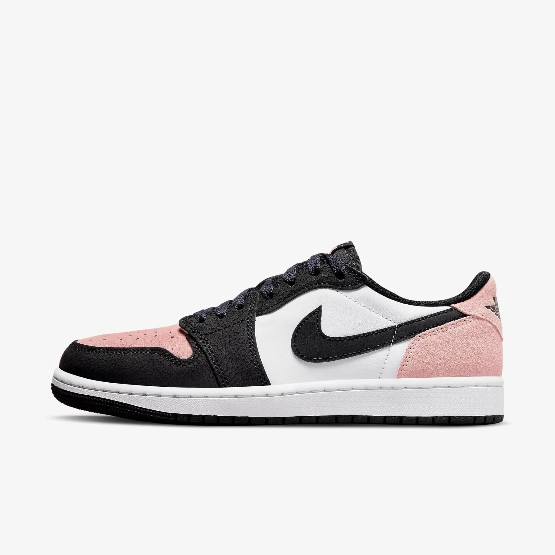 Air Jordan Men's Jordan 1 Retro Low OG, Black Bleached Coral White