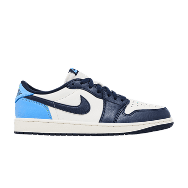 Men's Jordan 1 Retro Low OG Obsidian/University Blue-Sail (CZ0790 400) - 8