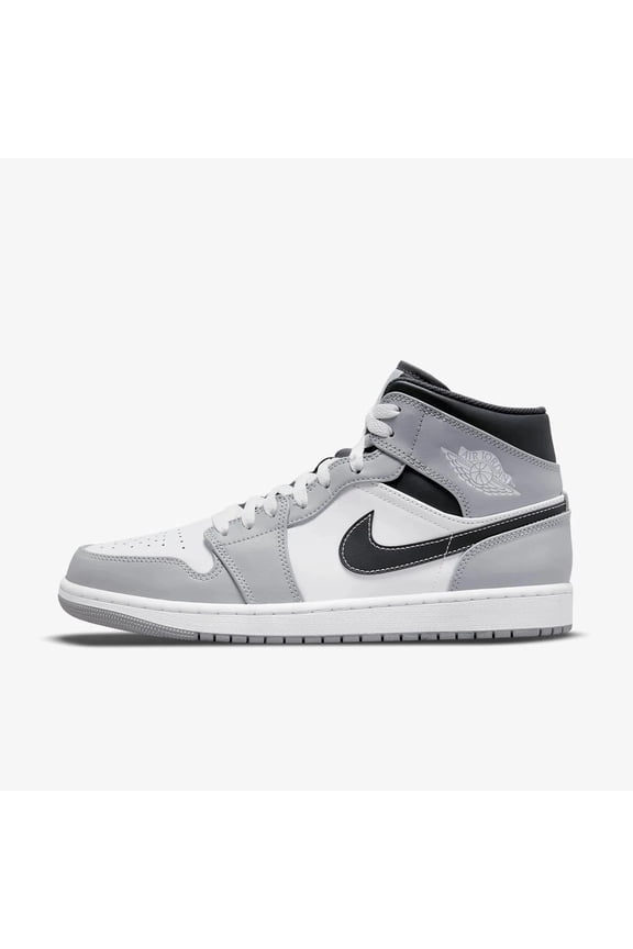Men's Jordan 1 Mid LT Smoke Grey/White-Anthracite (554724 078) - 9