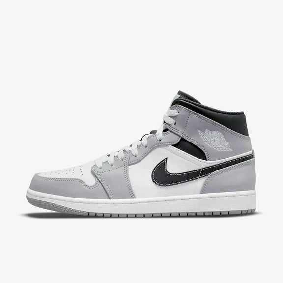 Men's Jordan 1 Mid LT Smoke Grey/White-Anthracite (554724 078) - 9