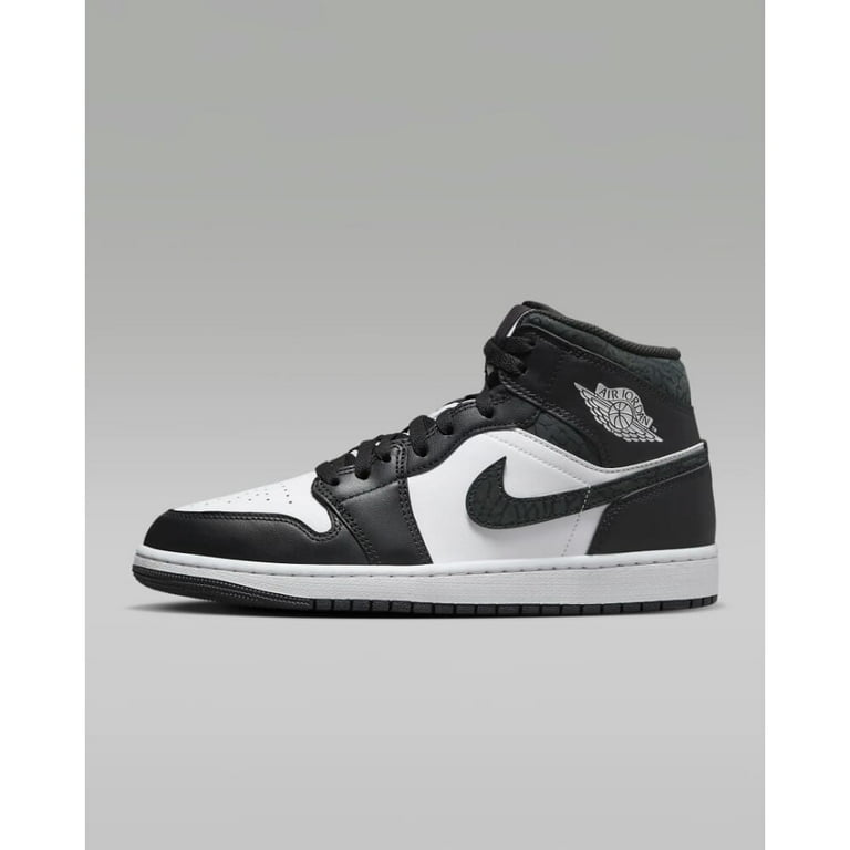 Nike Men's Air Jordan 1 Mid SE Shoes, Off Noir/Black-White