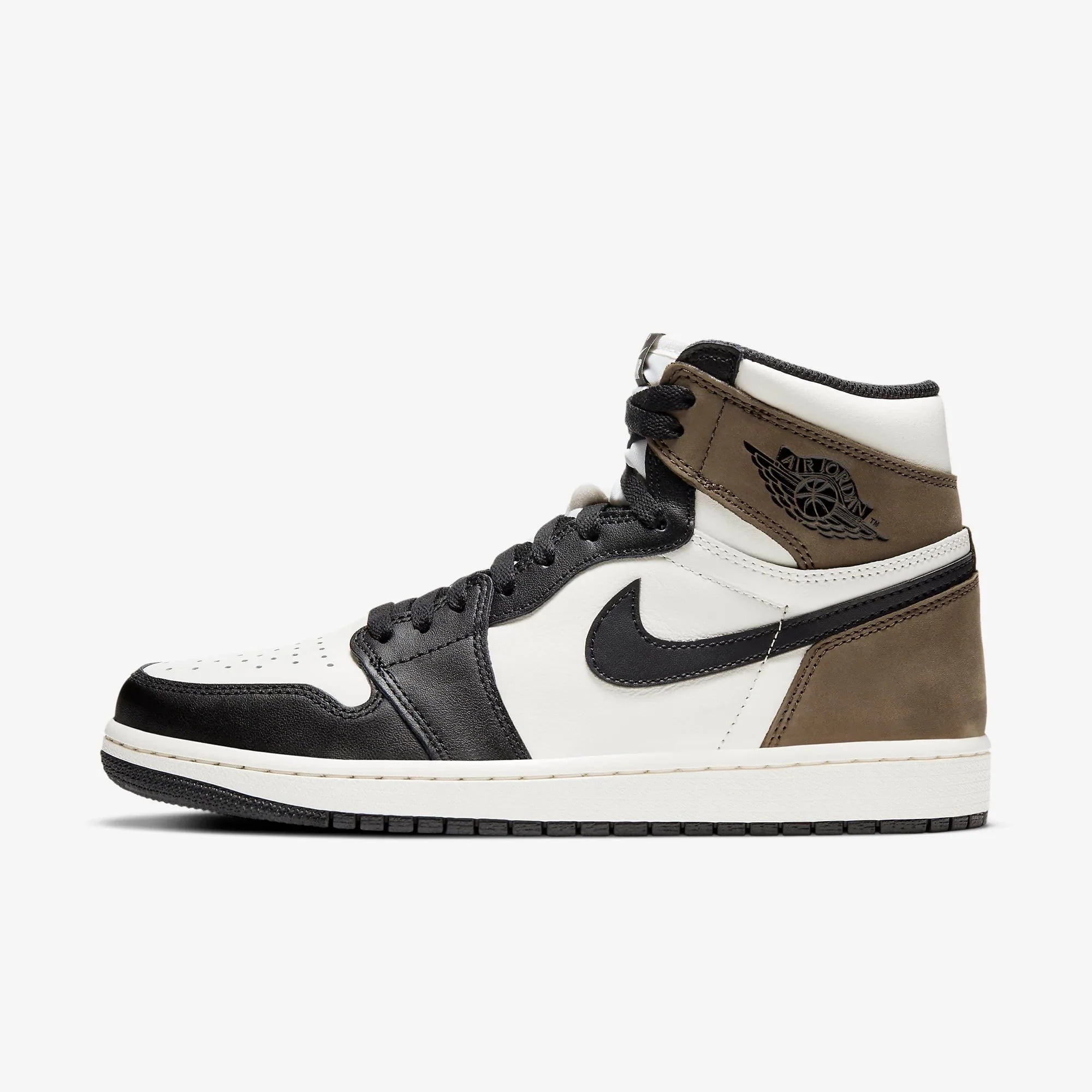 Nike Men's Air Jordan 1 Retro Shoes, Size: 7, Dark Mocha