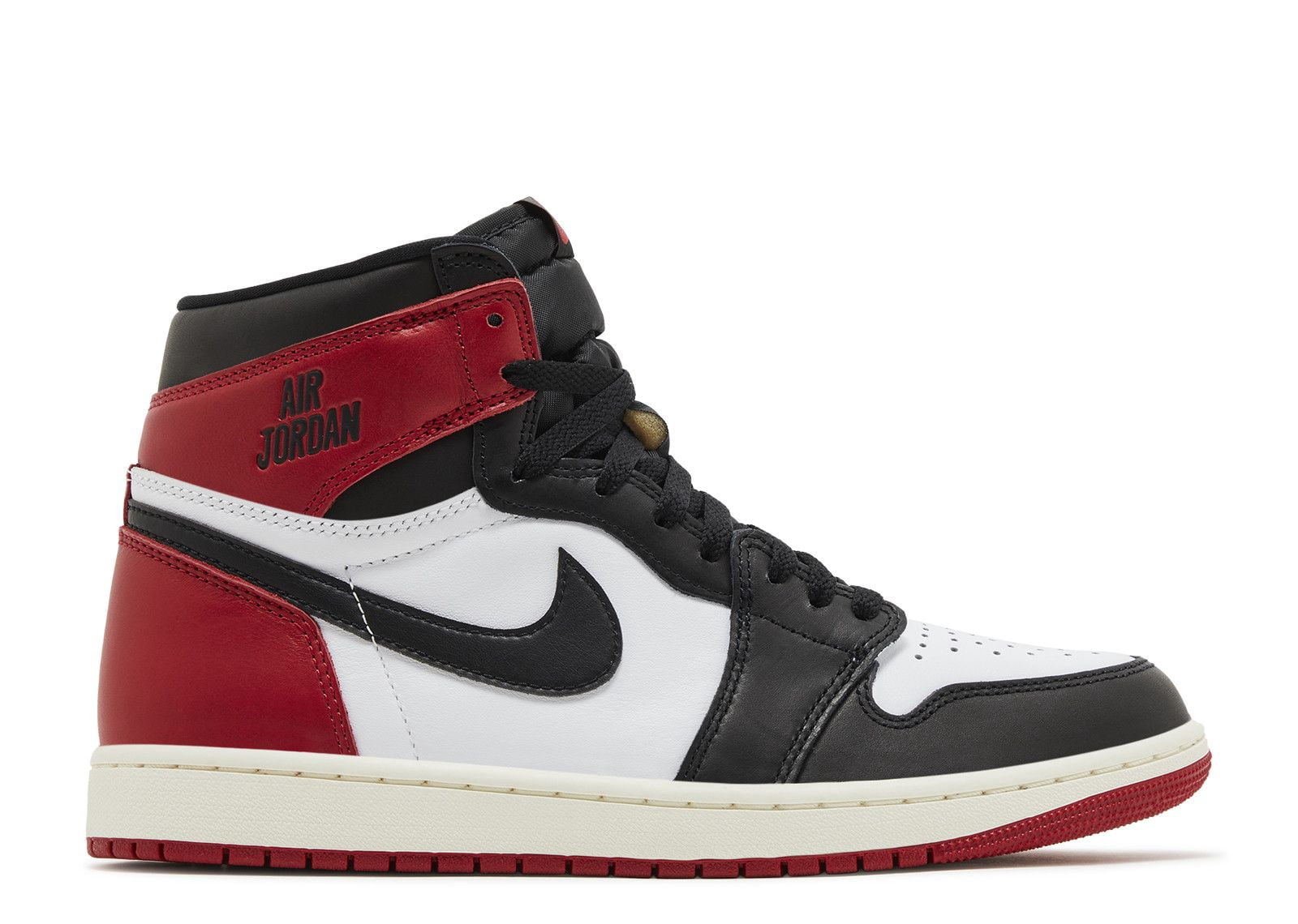 Nike Jordan 1 Retro High OG Men's Shoes, Black/Black/Varsity Red/White, Size 8
