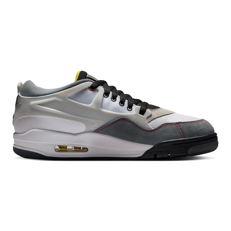 Jordan Men’s White Gray Black Retro 4 Athletic Sneakers Nike Jordan 4 Retro Fear 2024 Black White Grey Men & GS Size  main image 4