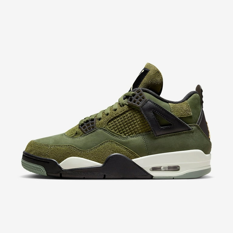 靴 AIR JORDAN 4 RETRO SE CRAFT Men's) Air Jordan 4 Retro SE Craft 'Medium Olive Canvas