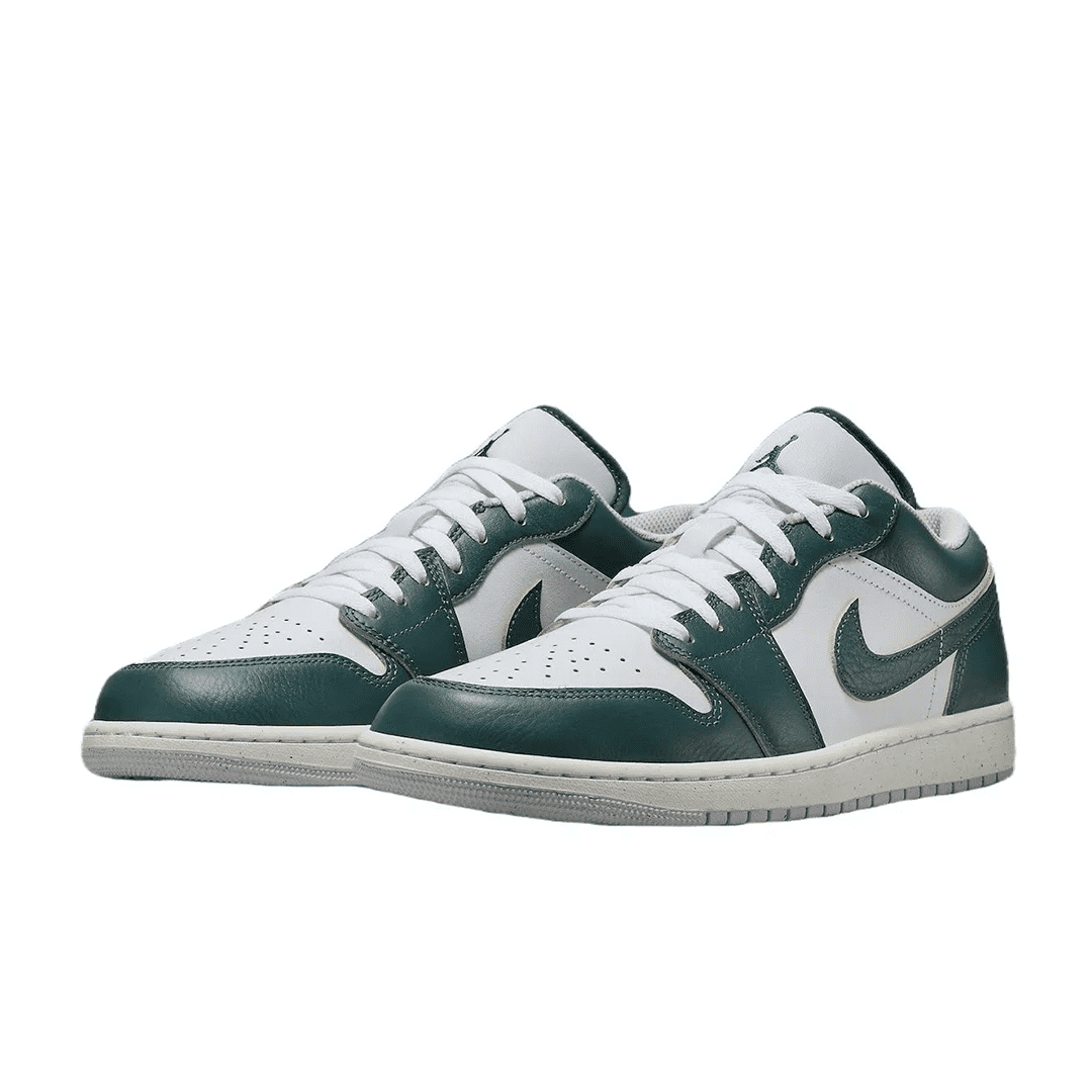 Men s Air Jordan1 Anti slip slijtvast Low top Retro Basketbal Schoenen FQ7687 300 White Grey Green US 9 Walmart