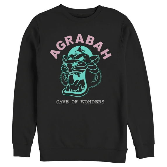 Men's Aladdin Cave of Wonder Agrabah Sweatshirt Black Small