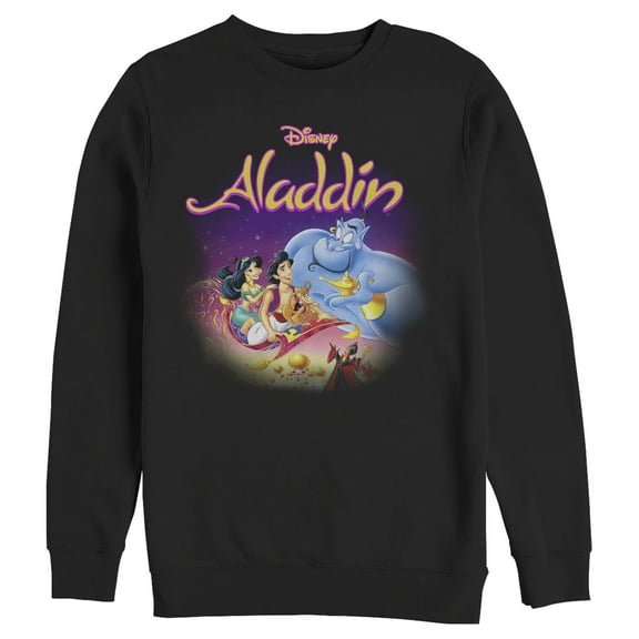 Men's Aladdin Classic Scene  Sweatshirt Black 2X Large