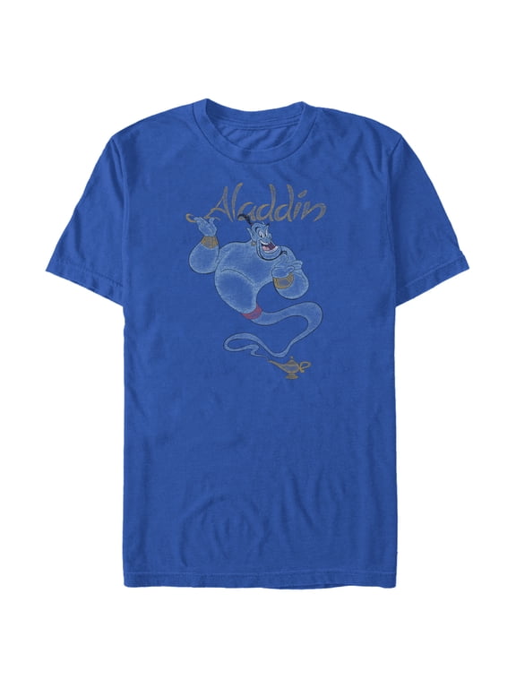 Men's Aladdin Distressed Classic Genie Graphic T-Shirt