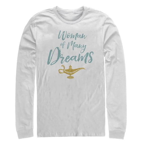Men's Aladdin Dream Woman  Long Sleeve Shirt White Small