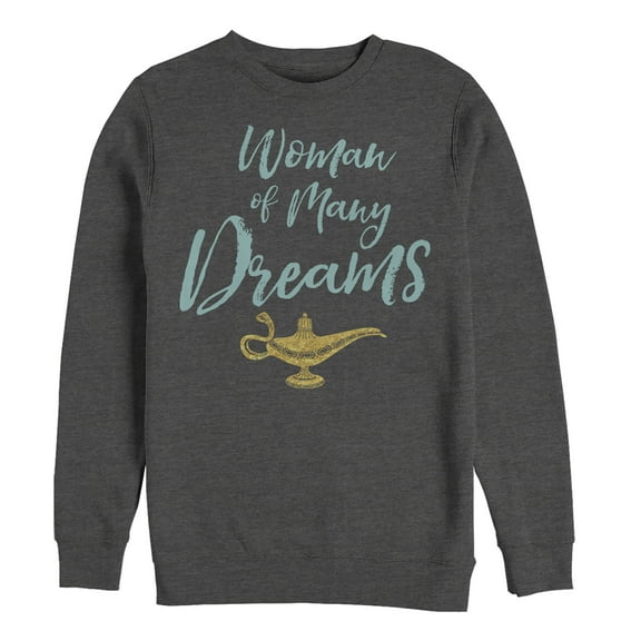 Men's Aladdin Dreamy Woman  Sweatshirt Charcoal Heather 2X Large