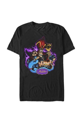 Men's Aladdin Evil Jafar Graphic Tee Black Large