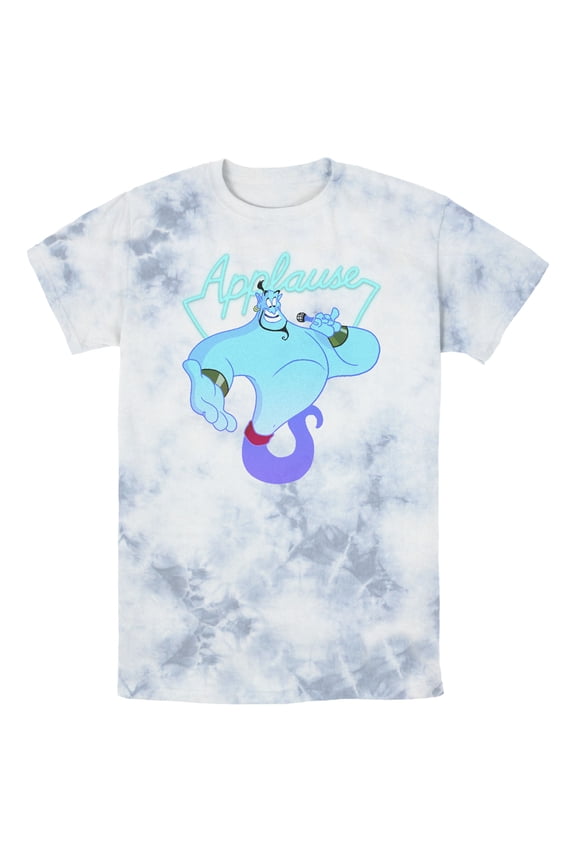 Men's Aladdin Genie Applause Graphic Tee Tie Dye Large