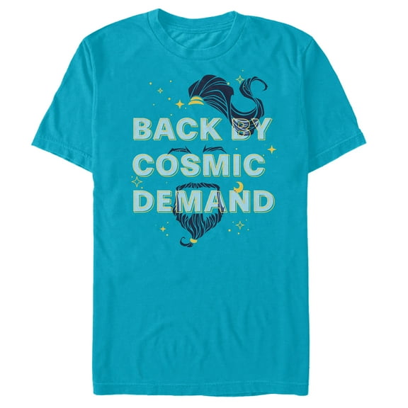 Men's Aladdin Genie Back By Cosmic Demand  Graphic Tee Turquoise X Large