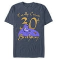 thumbnail image 1 of Men's Aladdin Genie Cosmic 30th Birthday  Graphic Tee Navy Blue Heather Large, 1 of 3