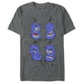 thumbnail image 1 of Men's Aladdin Genie Emotions  Graphic Tee Charcoal Heather Small, 1 of 4
