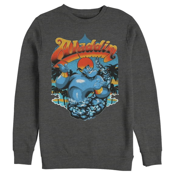 Men's Aladdin Genie Epic  Sweatshirt Charcoal Heather 2X Large