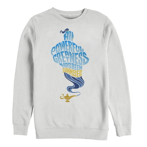 Men's Aladdin Genie Greatness Summoned Sweatshirt White X Large