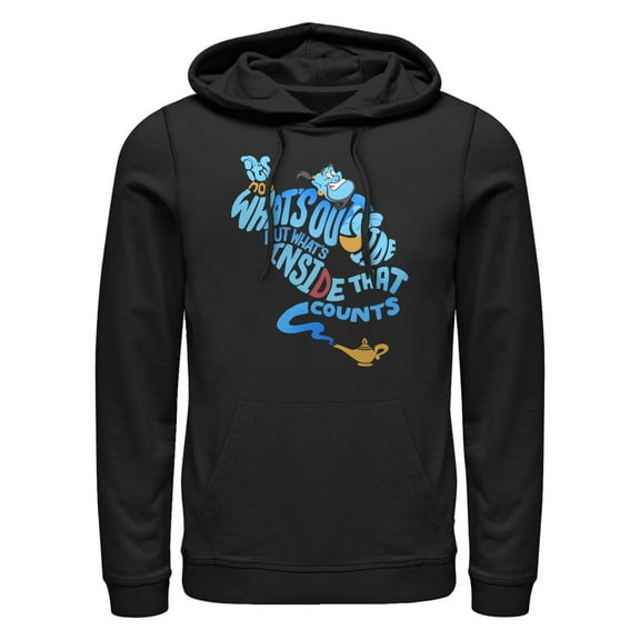 Men's Aladdin Genie Inside Counts  Pull Over Hoodie