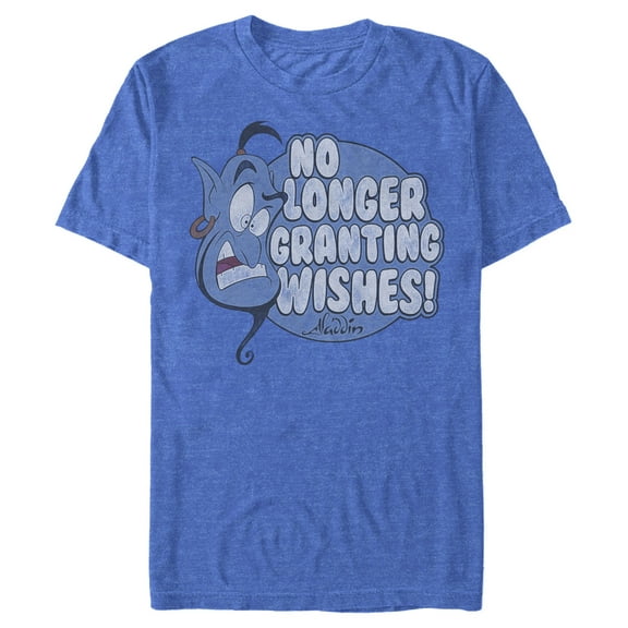 Men's Aladdin Genie No Longer Granting Wishes Distressed  Graphic T-Shirt