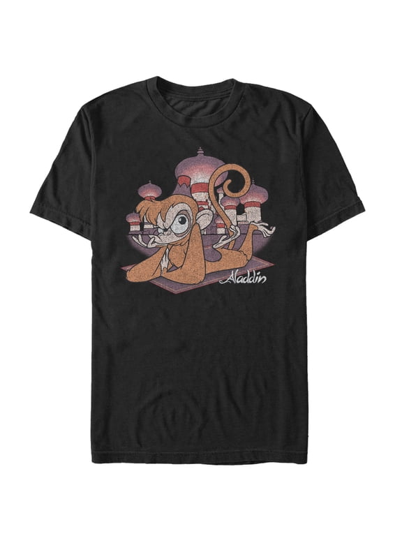Men's Aladdin Grumpy Abu Graphic Tee Black 3X Large