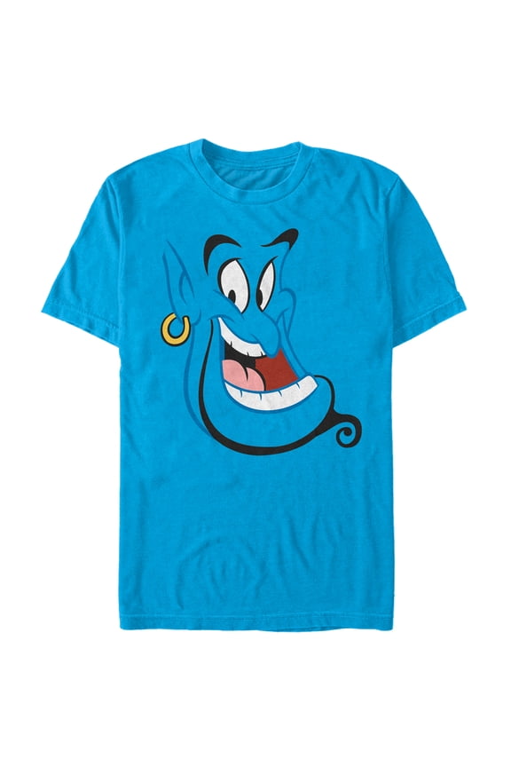 Men's Aladdin Here's Genie Graphic Tee Turquoise 2X Large