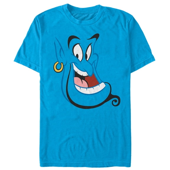 Men's Aladdin Here's Genie Graphic Tee Turquoise X Large