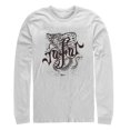 thumbnail image 1 of Men's Aladdin Jafar Cobra Scrawl Long Sleeve Shirt White X Large, 1 of 3