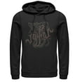 thumbnail image 1 of Men's Aladdin Jafar Cobra Scrawl  Pull Over Hoodie Black Large, 1 of 3
