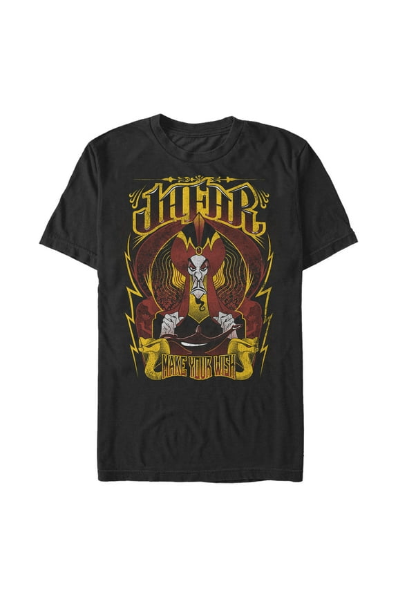 Men's Aladdin Jafar Flame Wish  Graphic T-Shirt