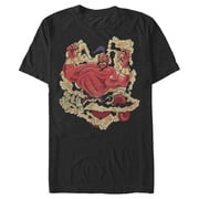 Mens Aladdin Jafar Genie Distressed Graphic T-Shirt