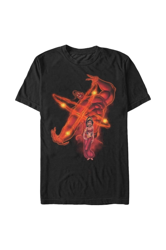Men's Aladdin Jafar Genie Graphic Tee Black X Large