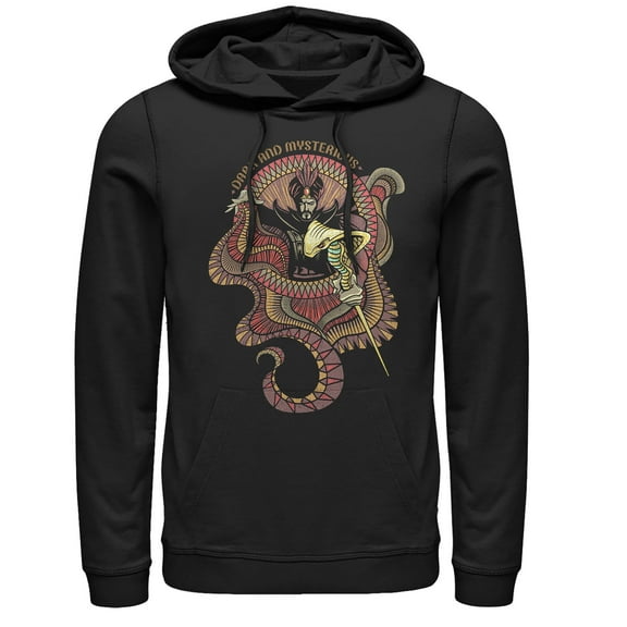 Men's Aladdin Jafar Mysterious Snake  Pull Over Hoodie Black 3X Large