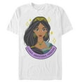 thumbnail image 1 of Men's Aladdin Jasmine Leader Portrait  Graphic Tee White Small, 1 of 4