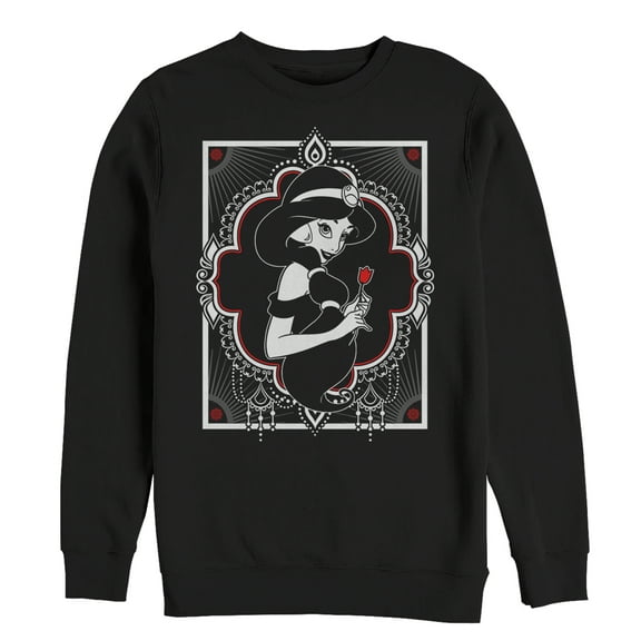 Men's Aladdin Jasmine Rose Sweatshirt Black Medium