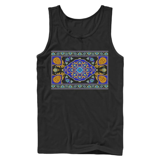 Men's Aladdin Magic Carpet View Tank Top Black X Large