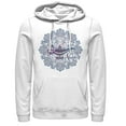 thumbnail image 1 of Men's Aladdin Magical Lamp Mandala Symbol Pull Over Hoodie White Large, 1 of 3
