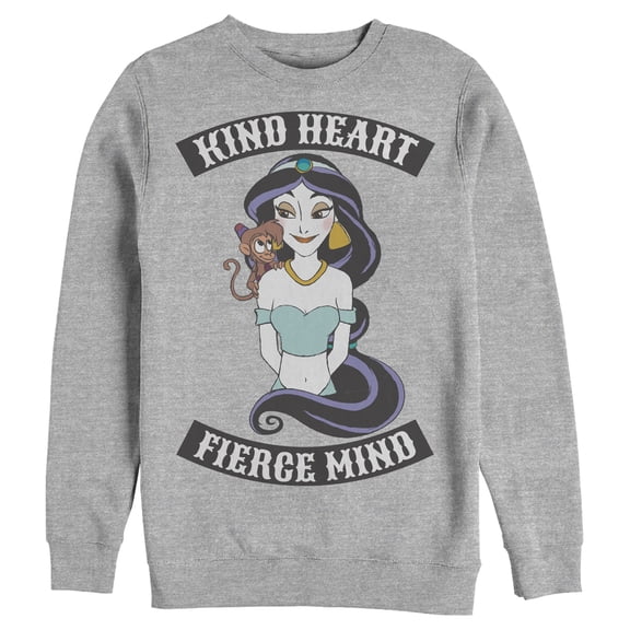 Men's Aladdin Retro Fierce Jasmine Sweatshirt Athletic Heather Large