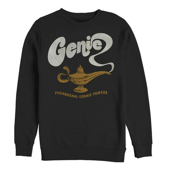 Men's Aladdin Retro Genie Power  Sweatshirt Black Small