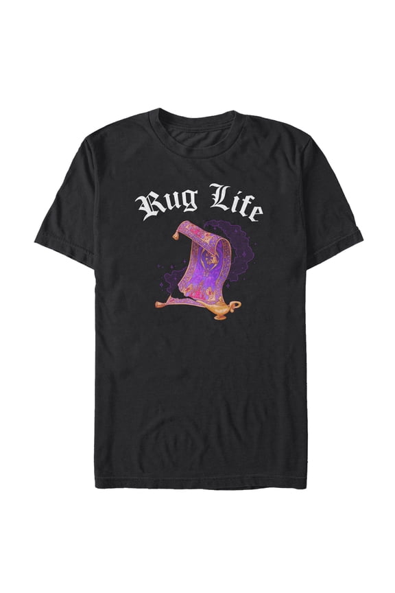 Men's Aladdin Rug Life  Graphic Tee Black Large