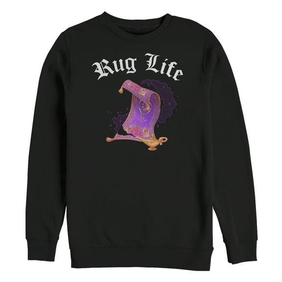 Men's Aladdin Rug Life  Sweatshirt Black Large