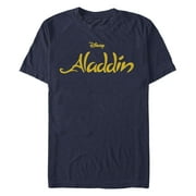 Mens Aladdin Simple Gold Logo Graphic T-Shirt