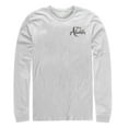 thumbnail image 1 of Men's Aladdin Title Logo Badge Long Sleeve Shirt White Medium, 1 of 3