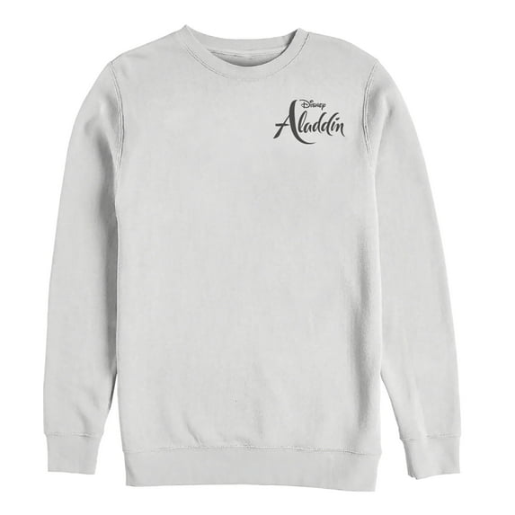 Men's Aladdin Title Logo Badge Sweatshirt White Medium